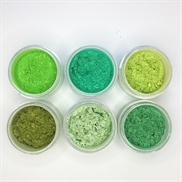 Grønt pigmentpulver til negle